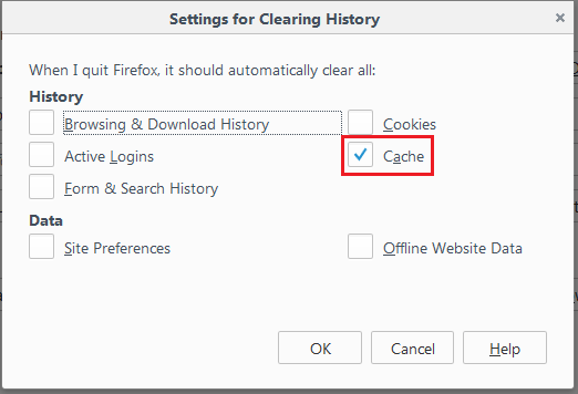 Clearing Cache and Cookies