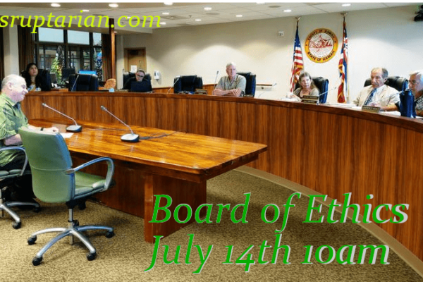 Hawaii County Board of Ethics Meeting Mauna Kea