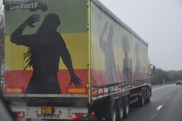 Bromsgrove : The M42 Motorway & Reggae Reggae Sauce Lorry